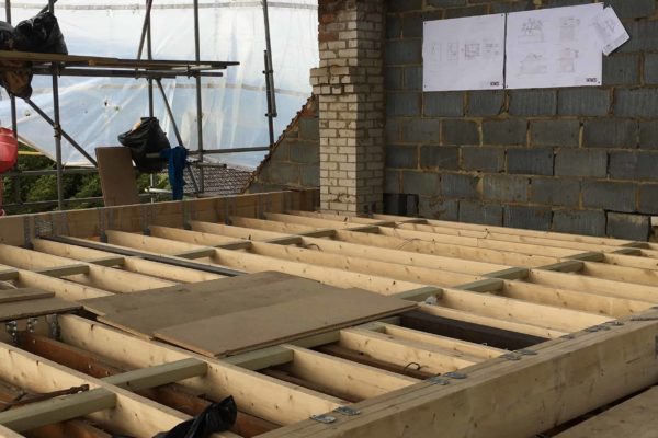 BMC Builders extension 2 storey in progress