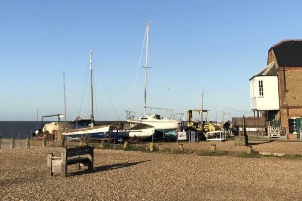 Whitstable beach and boats